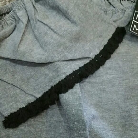 SALE!!! Gray Off Shoulder Tunic Dress - Picture 4 of 4